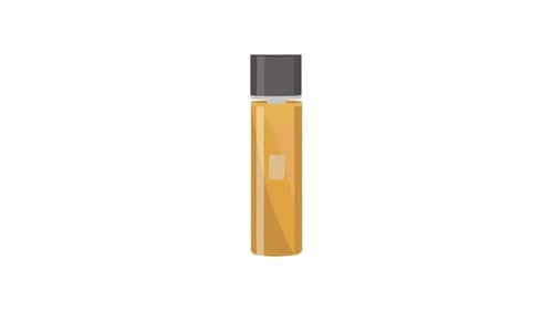 Animated Flat Design Battery Charging and Discharging Icon