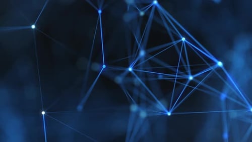 Abstract Blue Plexus Network Connection Loop Background