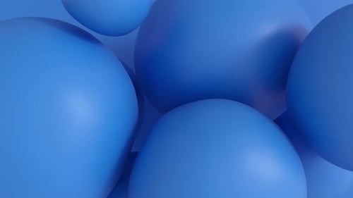 3D-Animation von blau, abstrakt, glatt.