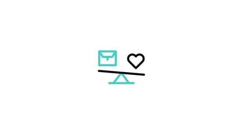Work Life Balance Flat Animated Icon