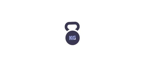 Weight symbol icon animation video