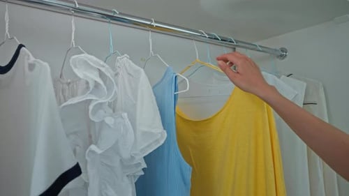 Sorting Colorful Clothes in a Closet