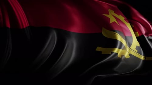 Angola's flag | Flag of Angola | UHD | 60fps
