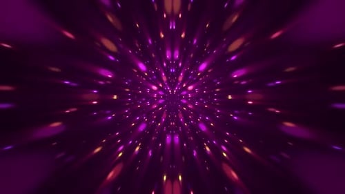 Radiant Light Tunnel Loop Abstract Motion Background