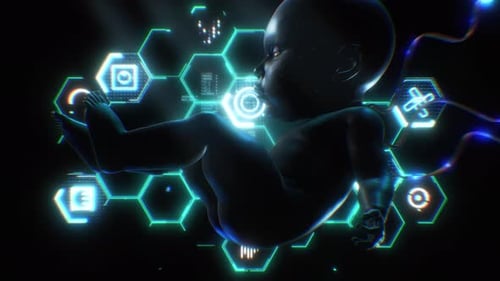 Synthetic Tech Baby VJ Loop