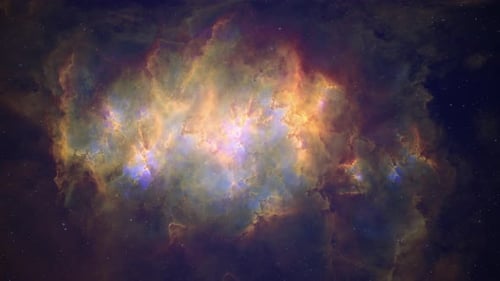 Animated Cosmic Nebula Loop Background