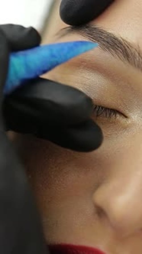 Close Up Eyebrow Cosmetic Treatment