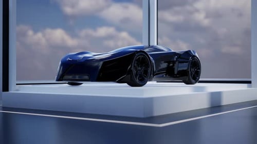 Sleek Futuristic Sports Car Design