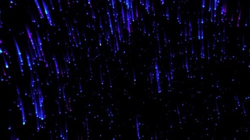 Futuristic Digital Rain Stream Background Loop