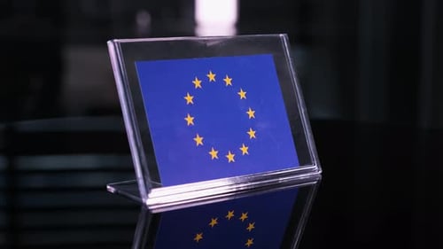 Close Up of the European Union Flag