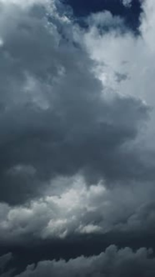 Dark storm clouds moving