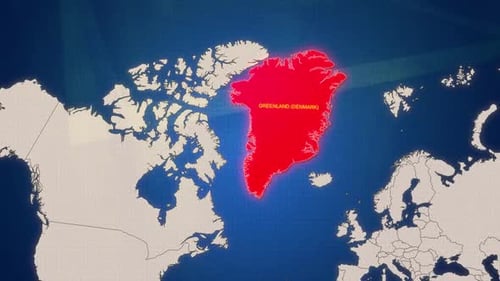 Greenland Glow Map For Social Media Content