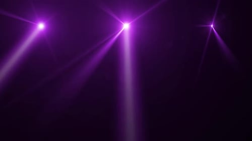 Dynamic Stage Spotlights with Color Changing Lens Flares