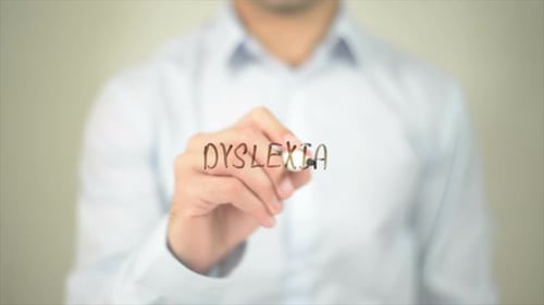 Writing Dyslexia on Clear Screen