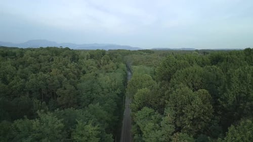 Steam Train Aerial View