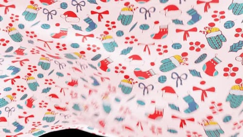 Animated Christmas Holiday Pattern Waving Background