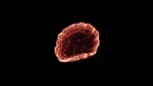 Glowing Particle Reveal Transition Effect