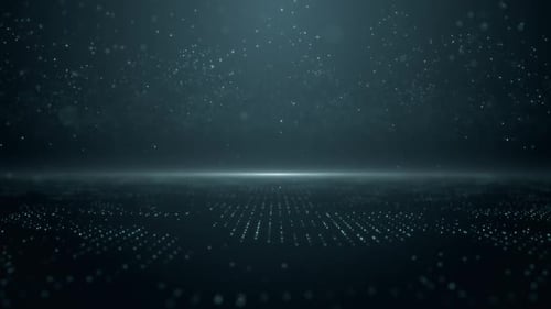 Futuristic Digital Particle Logo Reveal