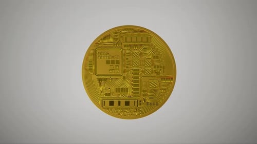 3D-animiertes Ethereum-Münzsymbol auf weißem Hintergrund, ideal für Kryptowährung