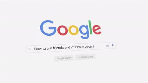 Google Search Bar Text Typing Animation