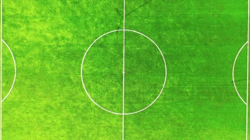 Soccer field on stadium. Green background of a football field. Modern stadium for team sport.