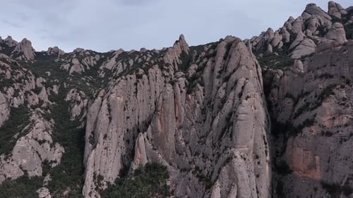 Aerial view of Montserrat, Spain