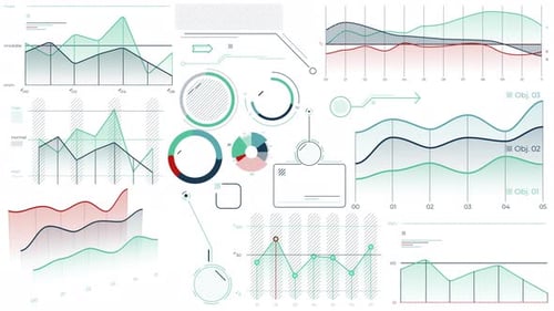 Animated Collection of Charts and Infographic Elements