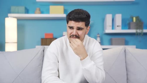 Disappointed young man.