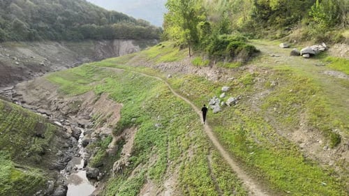 person running nature