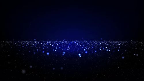 Blue Particles Background Loop