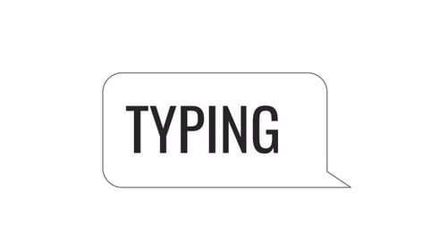 Animated Bw Typing Message