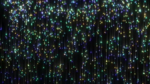 Futuristischer High-Tech-Hintergrund. Computerdatentechnik Glasfaserdrähte und Punktanimation