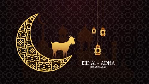 Eid Al Adha Eid Mubarak Background Loop