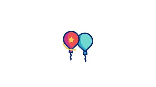 Balloons Animated Icon