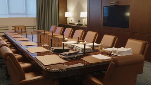 Empty Conference Room Ready for Business