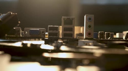 Elektronisch Leiterplatte mit Chip