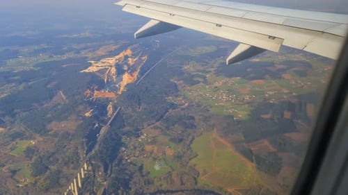 Galicia views from an airplane