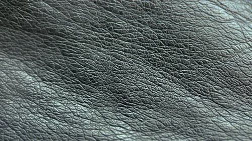 Close Up of Textured Black Leather Material