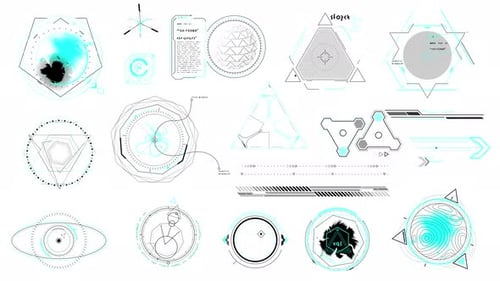 Scifi Interface Elements on the Alpha Channel