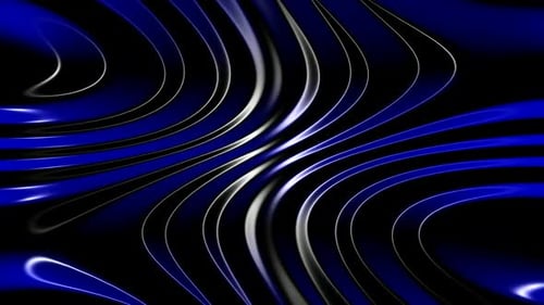 Dynamic Blue and White Abstract Flowing Liquid Lines Loop Background