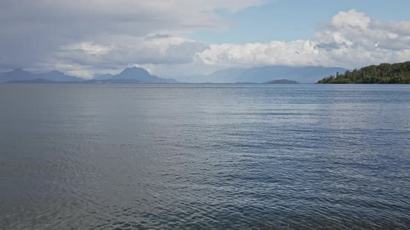 Lake Ranco the third largest lake in Chile, Nature Stock Footage ft ...