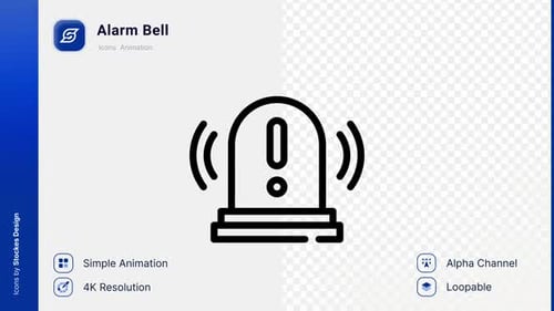 Animation Alarm Bell Icon
