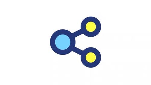 Animated Share Color Ui Icon