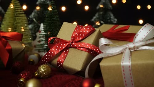 Festive Christmas Gifts with Fairy Lights