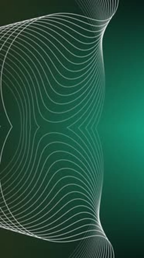 Flowing wave lines. Dynamic abstract gradient animation.