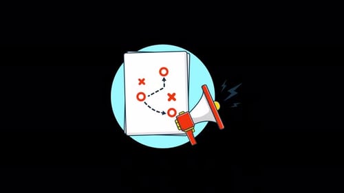 Vídeo de animación conceptual de estrategia de marketing: transparente
