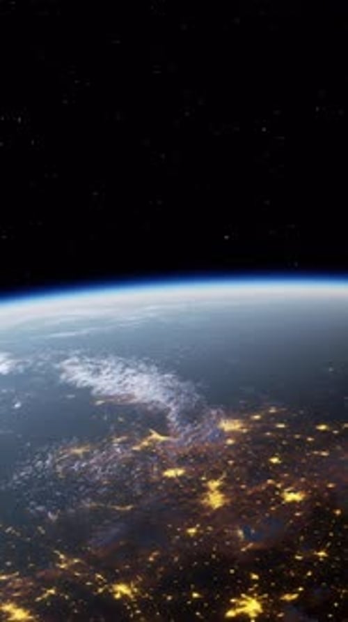 Earths Nighttime View From Space