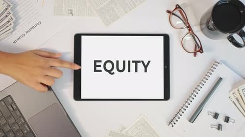 Equity on Tablet with Business Workspace Items