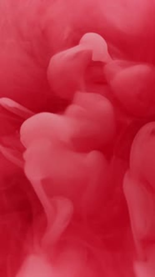 Vertical Fluid Explosion Puff Paint Vapor Stream