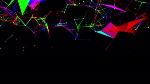 Colorful Plexus Background Loop V4